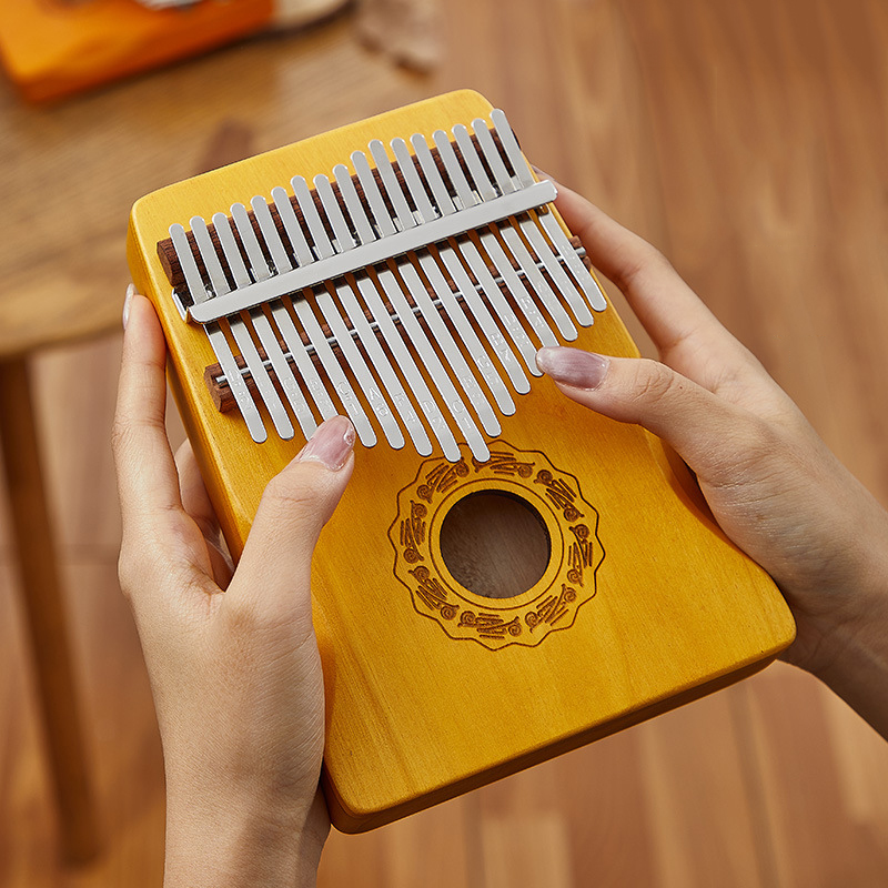 Kalimba Thumb Piano - Hluru 17-klawiszowy kalimba, pianino palcowe, 21-klawiszowy