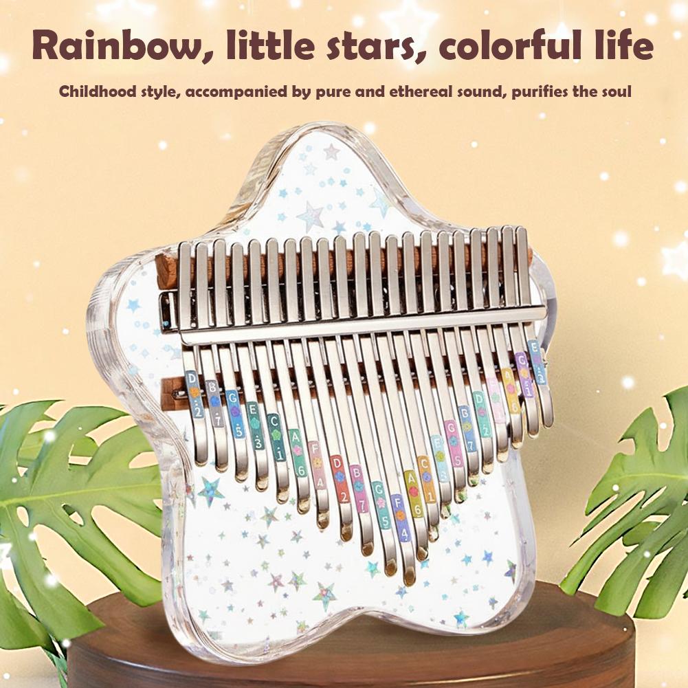 Kalimba Thumb Piano - 21/17 Klawiszy Przenośne Pianino Palcowe Kryształowo