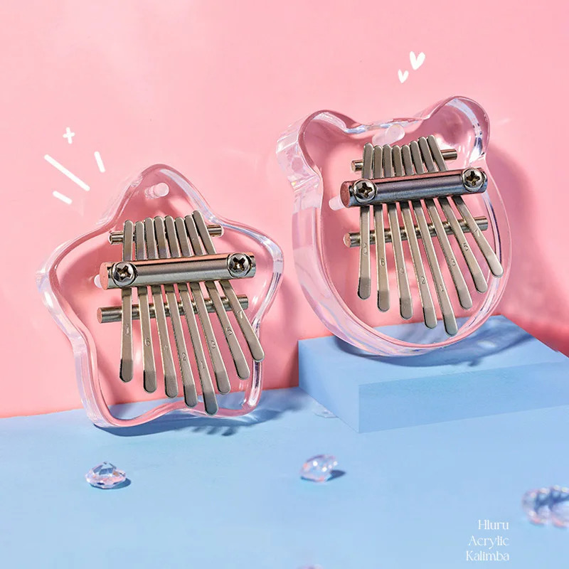 Kalimba Thumb Piano - Hluru – miniaturowa kalimba z 8