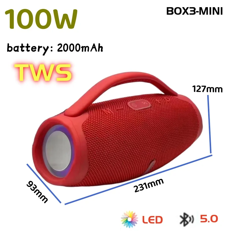 Audio Music Center - BOOMS BOX3 Altavoz Bluetooth przenośne bezprzewodowy