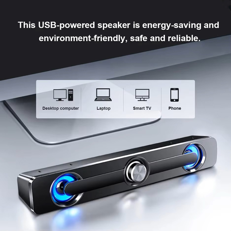 Audio Music Center - Głośnik przewodowy Soundbar Przenośny Głośnik Barowy