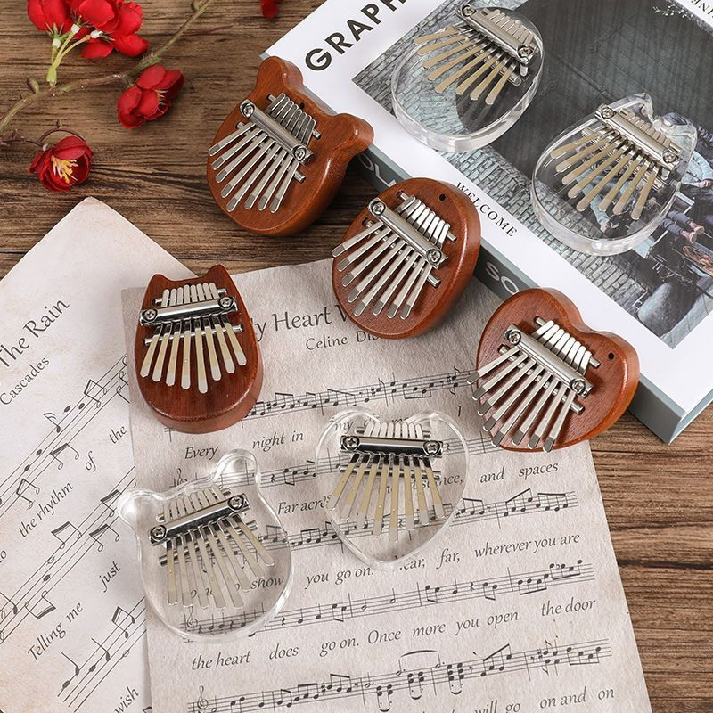 Kalimba Thumb Piano - Kalimba 8-klawiszowa 5*7cm, prezent dla dzieci,