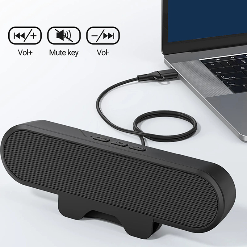 Audio Music Center - Mini Soundbar Głośnik Klipsowy Przenośny USB