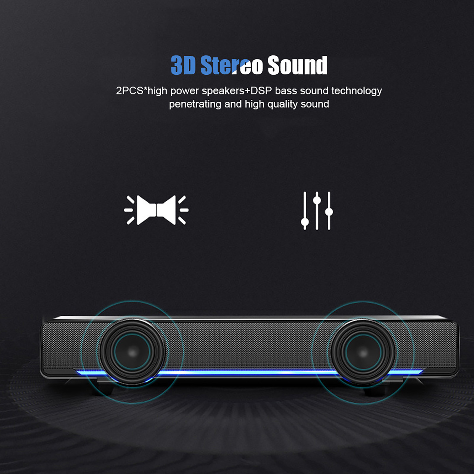 Przenośny soundbar USB Przewod – Audio Music Center recenzja i cena