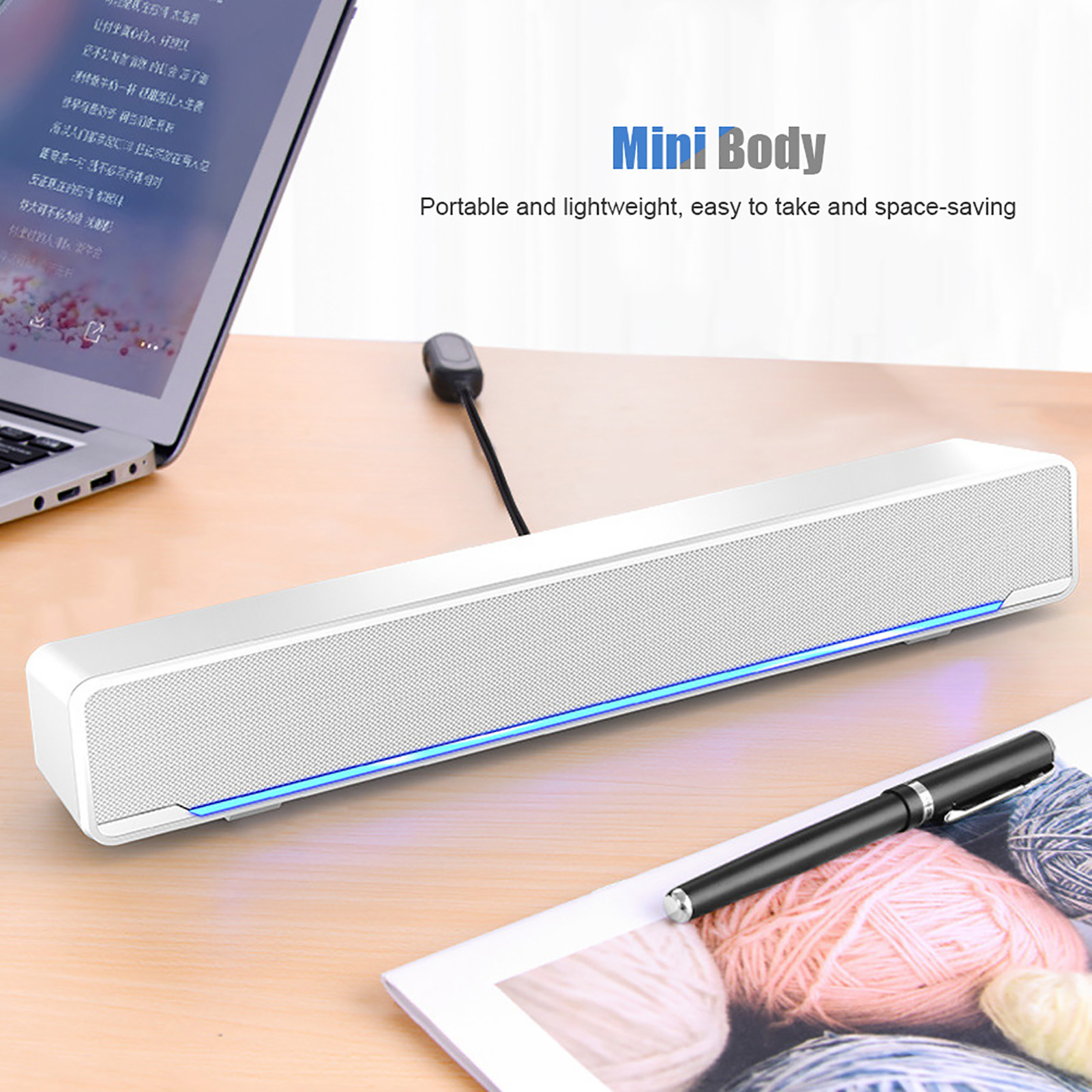 Przenośny soundbar USB Przewod – Audio Music Center recenzja i cena