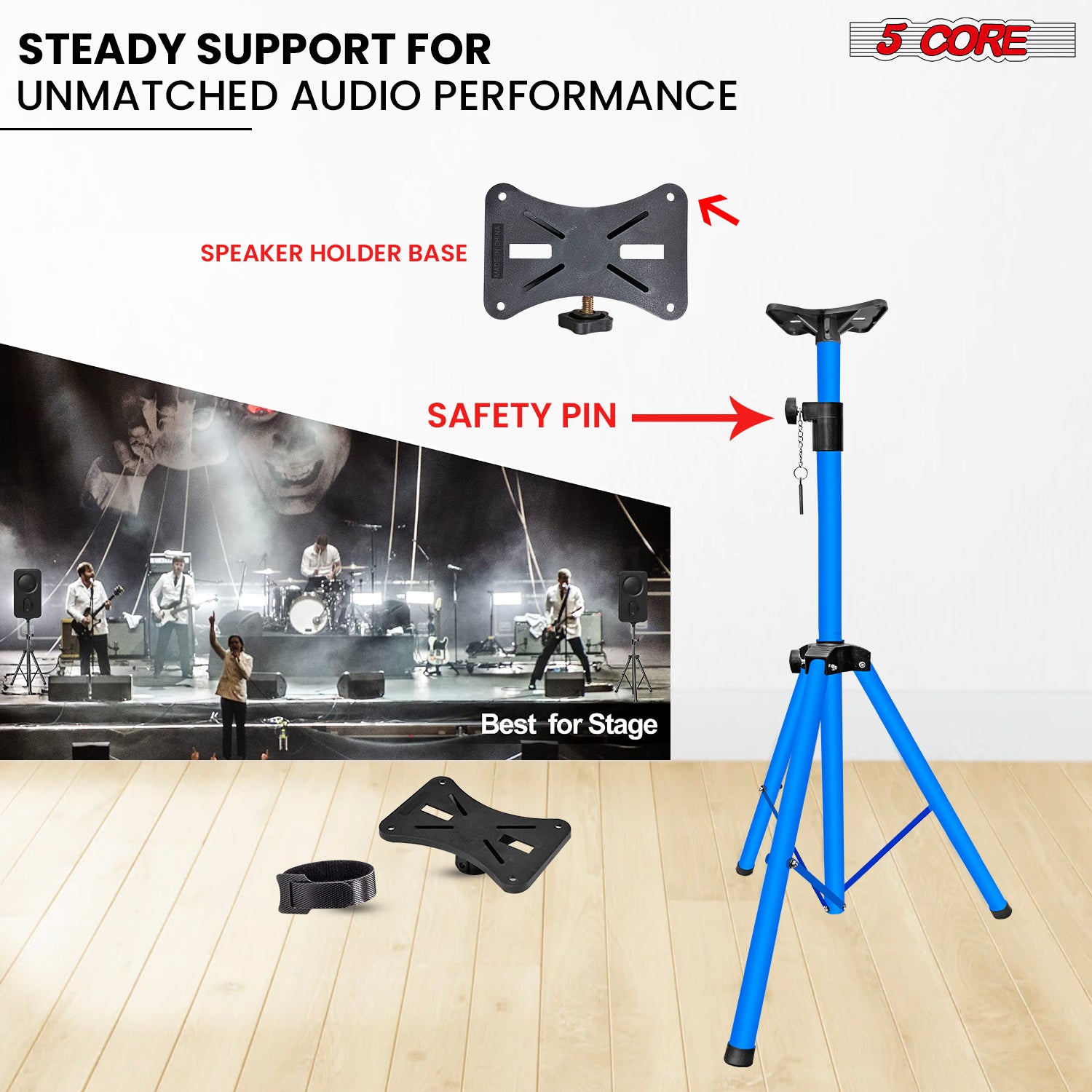 5-stopniowy statyw głośnikowy, – Studio Monitor Speaker recenzja i cena