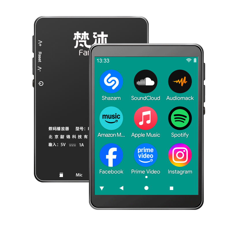 Odtwarzacz MP3 Android WiFi Mu – Audio Music To Download recenzja i cena