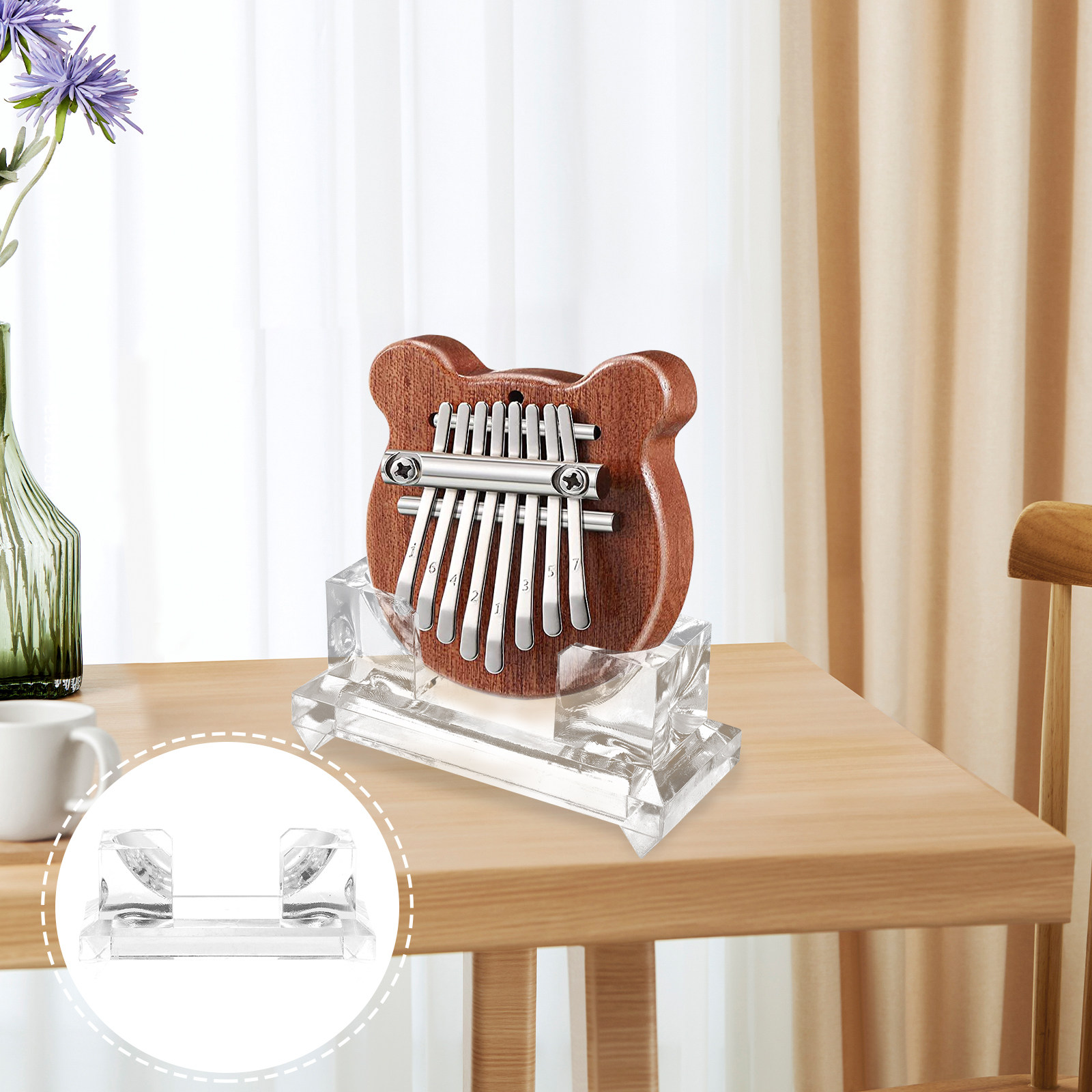 2 szt. akrylowych stojaków na  – Kalimba Thumb Piano recenzja i cena